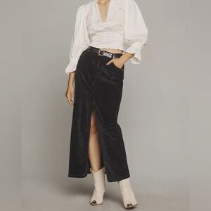 Pilcro Black Corduroy Skirt